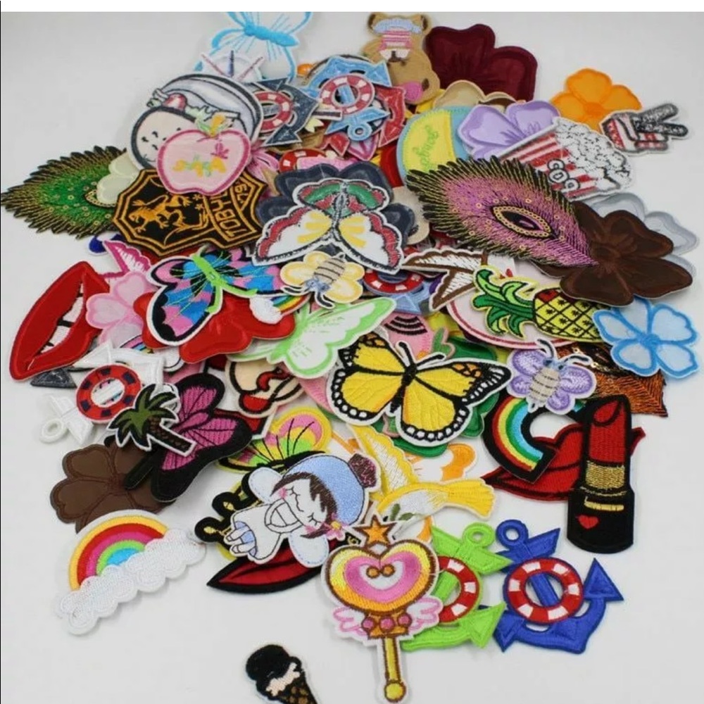 30CHILDREN CLOTHES PATCHES RANDOM APPLIQUE PATCH - Picture 2 of 8